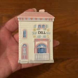 LENOX SPICE VILLAGE Vintage 1989 Dill  Spice Jar Never Used